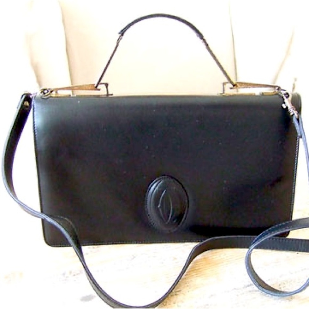 Cartier Black Satchel Bag